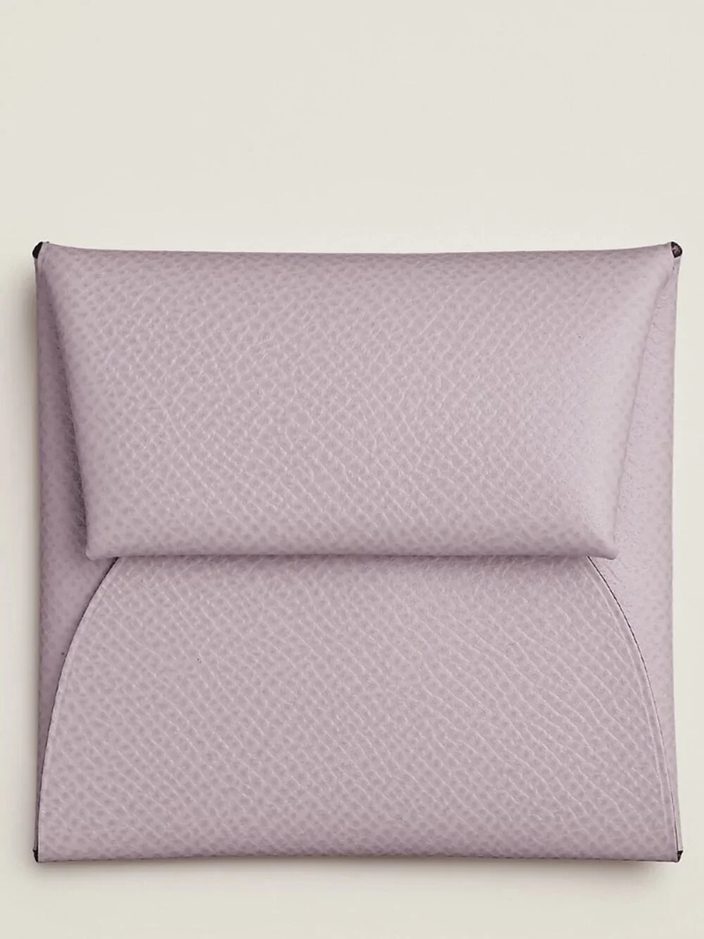 Hermes Bastia Change Purse In Epsom Calfskin Leather Mauve Pale